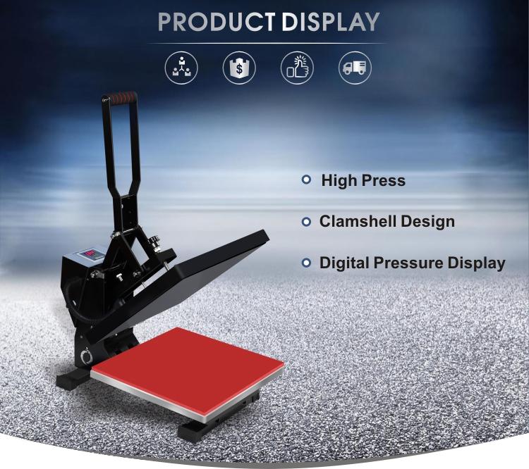 High Productivity T-shirt Clothing Heat Press Transfer Machine For Sales